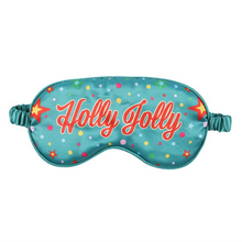 Load image into Gallery viewer, Holly Jolly Satin Sleep Mask