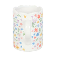 Load image into Gallery viewer, Spring Floral Print Scalloped Mug
