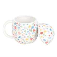 Load image into Gallery viewer, Spring Floral Print Egg Shaped Mug