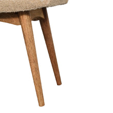 Load image into Gallery viewer, Nordic Cream Boucle Hallway Bench