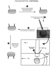 Load image into Gallery viewer, Cream Boucle Footstool