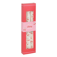Load image into Gallery viewer, Set of 3 Heart Cherry Taper Candles