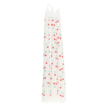 Load image into Gallery viewer, Set of 3 Heart Cherry Taper Candles