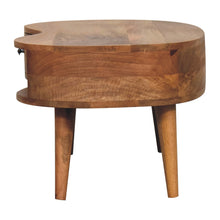 Load image into Gallery viewer, Oak Curved Wooden Storage Coffee Table