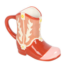 Load image into Gallery viewer, Pink Cowboy Boot Shaped Mug