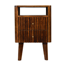 Load image into Gallery viewer, Retro Ridged Bedside Table
