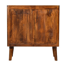 Load image into Gallery viewer, Retro Chestnut Wooden Ridged Sideboard Cabinet
