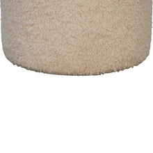 Load image into Gallery viewer, Cream Boucle Pouffe