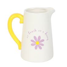 Load image into Gallery viewer, Fresh as a Daisy Ceramic Flower Jug