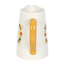 Load image into Gallery viewer, Summer Bee and Sunflower Ceramic Flower Jug