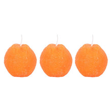 Load image into Gallery viewer, Set of 3 Orange Shaped Candles
