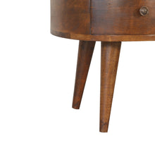 Load image into Gallery viewer, Chestnut Curved Wooden Storage Coffee Table