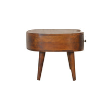Load image into Gallery viewer, Chestnut Curved Wooden Storage Coffee Table