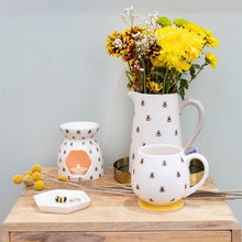 Load image into Gallery viewer, Bee Ceramic Flower Jug