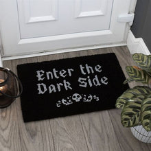 Load image into Gallery viewer, Black Enter The Dark Side Coir Doormat