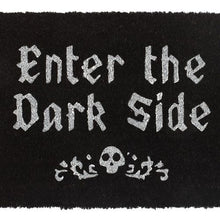 Load image into Gallery viewer, Black Enter The Dark Side Coir Doormat