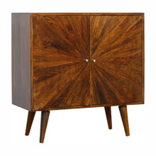 Load image into Gallery viewer, Sunburst Wooden Sideboard 2 Door Shelf Cabinet