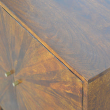 Load image into Gallery viewer, Sunburst Wooden Sideboard 2 Door Shelf Cabinet