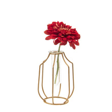 Load image into Gallery viewer, Gold Wire Test Tube Silhouette Bud Vase