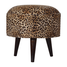Load image into Gallery viewer, Leopard Print Footstool