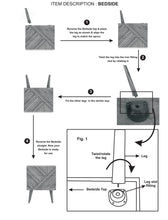 Load image into Gallery viewer, Oak Carved Line Bedside Table