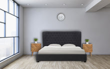 Load image into Gallery viewer, Oak Carved Line Bedside Table