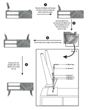 Load image into Gallery viewer, Oak Carved Line Media Unit