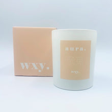 Load image into Gallery viewer, Wxy Aura Candle White Woods & Amber Down