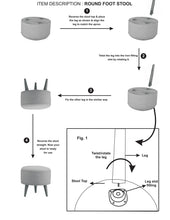 Load image into Gallery viewer, Leopard Print Footstool