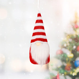 Christmas Knitted Small Hanging Gonks, Christmas Decorations