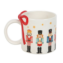 Load image into Gallery viewer, Nutcracker Print Mug with Bow
