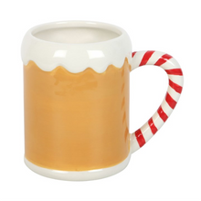 Load image into Gallery viewer, Candy Cane Gingerbread House Mug
