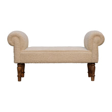 Load image into Gallery viewer, Boucle Cream End Of Bed Bench
