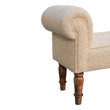 Load image into Gallery viewer, Boucle Cream End Of Bed Bench

