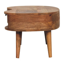 Load image into Gallery viewer, Oak Curved Wooden Storage Coffee Table
