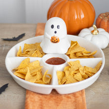 Load image into Gallery viewer, Halloween Ghost Chip &amp; Dip Snack Dish
