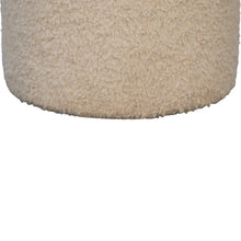 Load image into Gallery viewer, Cream Boucle Pouffe
