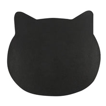 Load image into Gallery viewer, Black Cat Lady Cat Shaped Doormat
