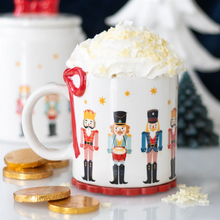 Load image into Gallery viewer, Nutcracker Print Mug with Bow
