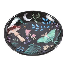 Load image into Gallery viewer, Round Dark Forest Print Trinket Dish

