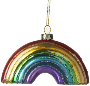 Glitter Rainbow Christmas Decoration