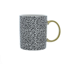 Load image into Gallery viewer, Spot Print Mug With Gold Handle
