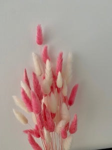 Baby Pink & White Bunny Tail Bunch