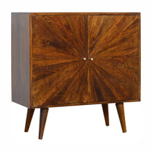Load image into Gallery viewer, Sunburst Wooden Sideboard 2 Door Shelf Cabinet
