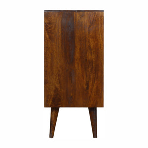 Sunburst Wooden Sideboard Cabinet