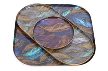 Load image into Gallery viewer, Feather Print Serving Plate Set
