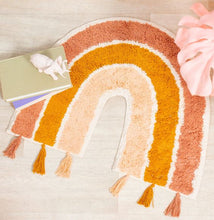 Load image into Gallery viewer, Rainbow Rug With Tassels
